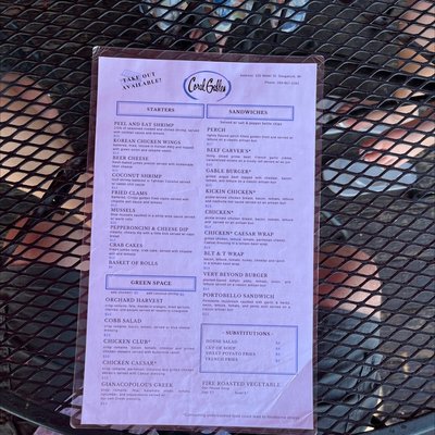 Menu photo 2 Coral Gables Saugatuck, MI