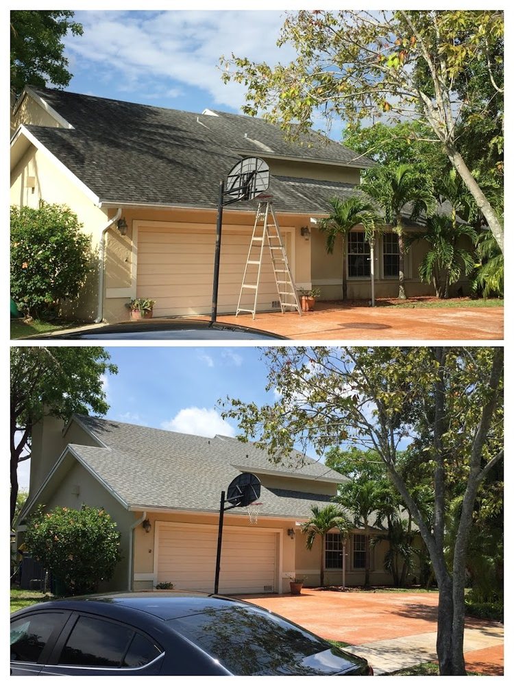 Slide of Miami Roof Cleaning Services