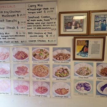Mark's Drive Inn - Menu to the left as you walk in the door. As of 1/10/26 - Hawaiian Near Me - Honolulu, Hawaii