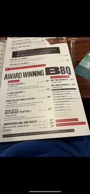 Menu photo 1 Smokey Bones Cranberry Township Cranberry Township, PA