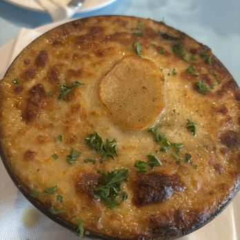 Blu Kouzina - Vegetarian moussaka - perfection - Greek Near Me - Sarasota, Florida Blu Kouzina - Vegetarian moussaka - perfection - Greek Near Me - Sarasota, Florida