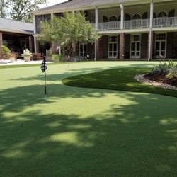 Beau Monde Landscape - Artificial turf with putting green installation by Beau Monde