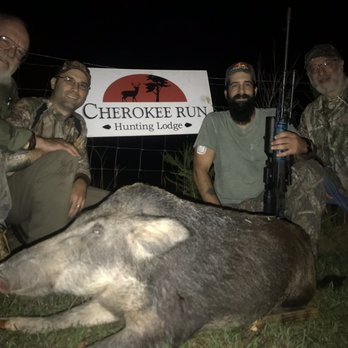 Cherokee Run Hunting Lodge - Our first year group when my buddy took down a pig on the hit list dubbed "mohawk" - Wildlife Hunting Ranges Near Me - Chesterfield, South Carolina