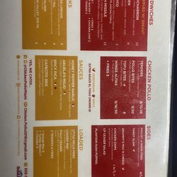 Chicken Pollo - Menu