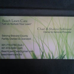 Beach Lawn Care - Licensed and Insured!