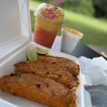 Juanita's Tacos - Queso tacos with birria, strawberry mango smoothie - Food Trucks Near Me - Summerfield, Florida Juanita's Tacos - Queso tacos with birria, strawberry mango smoothie - Food Trucks Near Me - Summerfield, Florida
