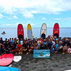 Hawaii Lifeguard Surf Instructors - Surf For Special Needs community event. Surf Day 2023