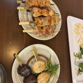 Bobo Izakaya - Sasami, Sosegi, Bacon And Enoki Shishto Pepper Shiitake Mushroom Butabara, Eningi - Izakaya Near Me - Atlanta, Georgia