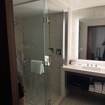 JW Marriott, Anaheim Resort - Walk in shower and a tub - Hotels Near Me - Anaheim, California