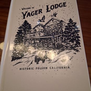 Yager Lodge - Hardcover Drink Menu - Cocktail Bars Near Me - Folsom, California Yager Lodge - Hardcover Drink Menu - Cocktail Bars Near Me - Folsom, California