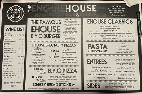 Menu photo 8 Engine House Mount Clemens, MI