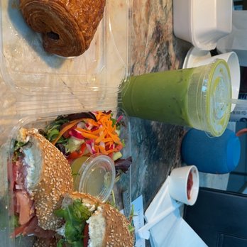 Pascal on Beverly - salmon bagel & chocolate croissant with a matcha latte - Cafes Near Me - Beverly Hills, California Pascal on Beverly - salmon bagel & chocolate croissant with a matcha latte - Cafes Near Me - Beverly Hills, California