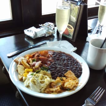 Taco Rosa - A few things from their Sunday brunch buffet :) & a glass of the bottomless champagne. - Mexican Near Me - Irvine, California Taco Rosa - A few things from their Sunday brunch buffet :) & a glass of the bottomless champagne. - Mexican Near Me - Irvine, California