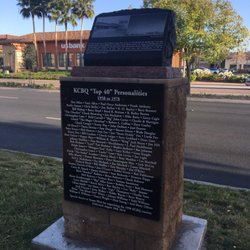 KCBQ Monument - The location in which the local radio station icon KCBQ once stood. The In-N-Out burger restaurant now stands in its place.