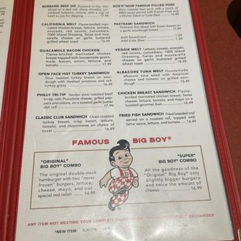 Bob’s Big Boy - Menu - American Near Me - Burbank, California Bob’s Big Boy - Menu - American Near Me - Burbank, California