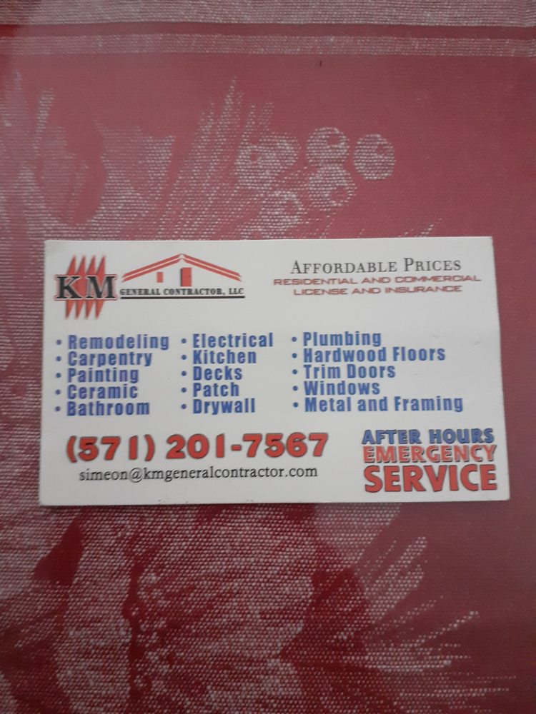 Slide of KM General Contractor