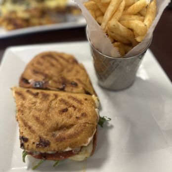 Cozy Cafe - Caprese panini and fries - Breakfast & Brunch Near Me - Old Bridge, New Jersey Cozy Cafe - Caprese panini and fries - Breakfast & Brunch Near Me - Old Bridge, New Jersey