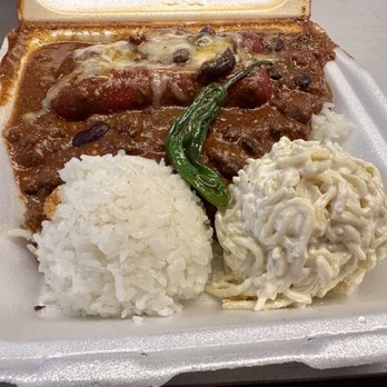 Taka's Box Lunch - Shana Chili Frank Special. - Breakfast & Brunch Near Me - Honolulu, Hawaii