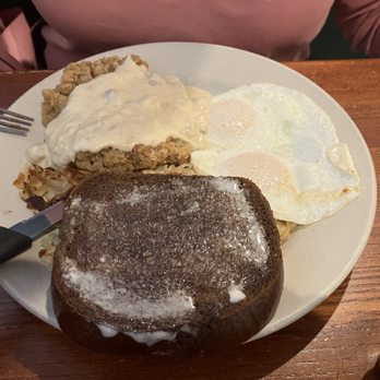 Farm House Cafe - Chicken Fried Steak with Rye toast - Bakeries Near Me - Omaha, Nebraska Farm House Cafe - Chicken Fried Steak with Rye toast - Bakeries Near Me - Omaha, Nebraska