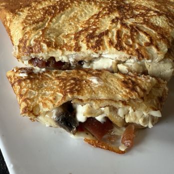 Come & Crepe It - Mushroom Bacon Chicken Mozzarella Crepe - Coffee & Tea Near Me - Gonzales, Texas Come & Crepe It - Mushroom Bacon Chicken Mozzarella Crepe - Coffee & Tea Near Me - Gonzales, Texas