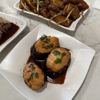 Tim Ho Wan - F3. Deep Fried Eggplant with Shrimp - Dim Sum Near Me - Irvine, California Tim Ho Wan - F3. Deep Fried Eggplant with Shrimp - Dim Sum Near Me - Irvine, California