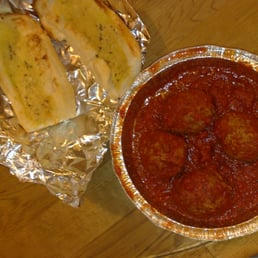 meatballs and garlic bread. meatballs and garlic bread.