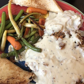 Oso Grill - Chicken fried steak mashed potatoes and cream gravy it was to die for! - New American Near Me - Capitan, New Mexico Oso Grill - Chicken fried steak mashed potatoes and cream gravy it was to die for! - New American Near Me - Capitan, New Mexico