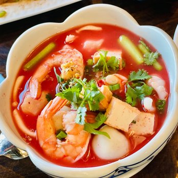 Eggplants Thai Cuisine - Yen Ta Pho - Special Noodles Soup ( occasionally served ) - Thai Near Me - Temecula, California Eggplants Thai Cuisine - Yen Ta Pho - Special Noodles Soup ( occasionally served ) - Thai Near Me - Temecula, California