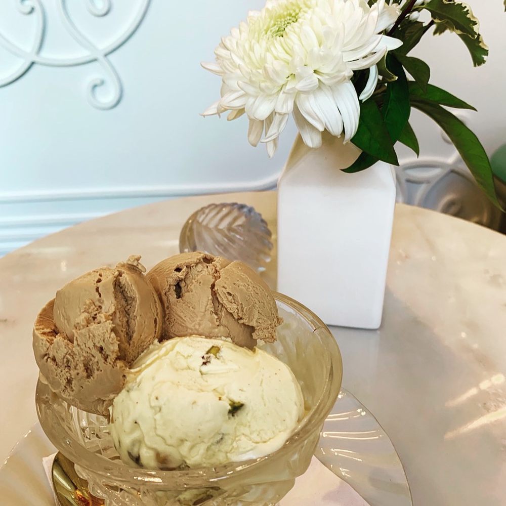 La Glace - Chocolate passionfruit and saffron & pistachio - Ice Cream & Frozen Yogurt Near Me - Vancouver, British Columbia