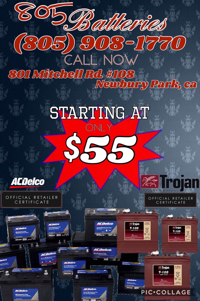 805 BATTERIES Updated October 2024 801 Mitchell Rd, Thousand Oaks, California Battery