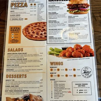 Primanti Bros. Restaurant and Bar - Menu (side 2) - Sports Bars Near Me - Hershey, Pennsylvania