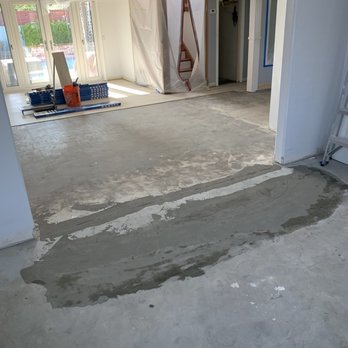 Jb & Sons Construction - Old concrete floor got leveled out between room addition and original floor. - General Contractors Near Me - Orange, California