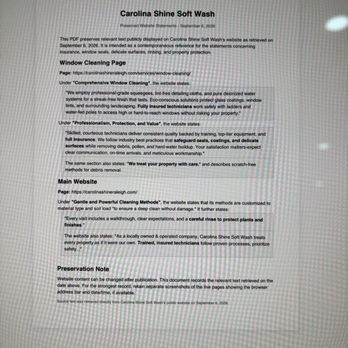 Carolina Shine Soft Wash - Their website states they take great care, checking and protecting window seals - Pressure Washers Near Me Carolina Shine Soft Wash - Their website states they take great care, checking and protecting window seals - Pressure Washers Near Me