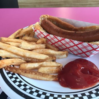 Angel's Dining Car - Kid's meal hotdog with fries (drink included). - Southern Near Me - Palatka, Florida Angel's Dining Car - Kid's meal hotdog with fries (drink included). - Southern Near Me - Palatka, Florida