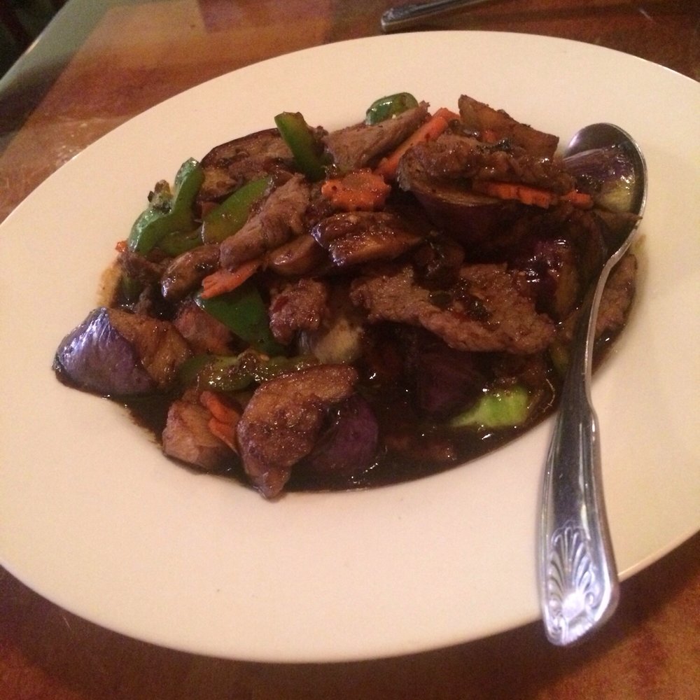 Thai Cuisine - Eggplant with beef - Thai Near Me - Pittsburgh, Pennsylvania Thai Cuisine - Eggplant with beef - Thai Near Me - Pittsburgh, Pennsylvania