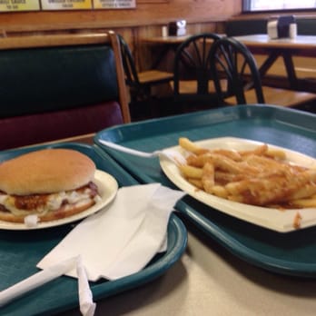 The Hot Grill - Cheese burger all the way and fries with gravy - Hot Dogs Near Me - Clifton, New Jersey The Hot Grill - Cheese burger all the way and fries with gravy - Hot Dogs Near Me - Clifton, New Jersey