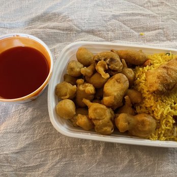 Hong Kong Express - Sweet and Sour Pork Combination Plate - Chinese Near Me - Mobile, Alabama