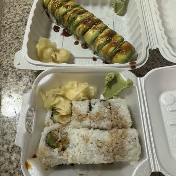Kawaii Sushi - Vegetarian Caterpillar Roll & Veggie Tempura Roll - Sushi Bars Near Me - La Mesa, California Kawaii Sushi - Vegetarian Caterpillar Roll & Veggie Tempura Roll - Sushi Bars Near Me - La Mesa, California