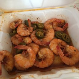 Boiled shrimp. Great seasoning.