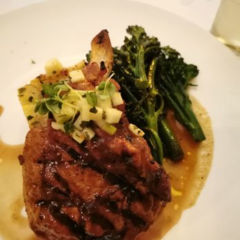 Frascati - Very good pork chop entree, broccolini, Scalloped potatoes, and pan jus - Italian Near Me - San Francisco, California Frascati - Very good pork chop entree, broccolini, Scalloped potatoes, and pan jus - Italian Near Me - San Francisco, California