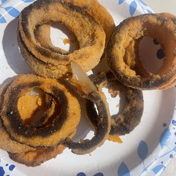 Fantasy Burger - Small bag of Burnt Onion Rings - Burgers Near Me - Placentia, California Fantasy Burger - Small bag of Burnt Onion Rings - Burgers Near Me - Placentia, California