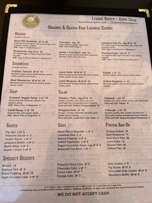 Menu photo 5 Levant Bistro + Bake Shop Los Angeles, CA