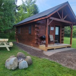 Knife Island Campground - Outside Camper Cabin