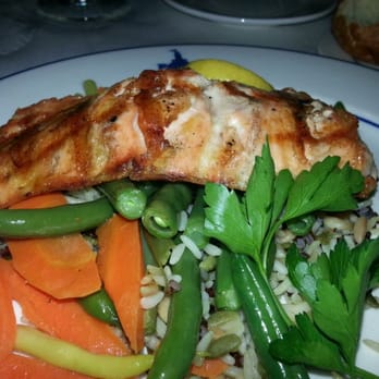 Parkers' Lighthouse - Thanksgiving 2012 Salmon and wild rice. So fresh and delicate. - Seafood Near Me - Long Beach, California