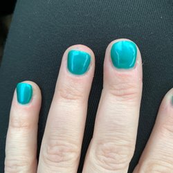 Polish all over my fingers