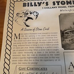 Story of the stone crab! Story of the stone crab!