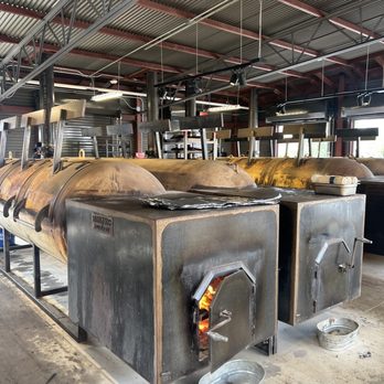 Terry Black's Barbecue - Waco - The fire pits! They even gave us a tour! - Barbeque Near Me - Waco, Texas