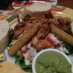 El Paso - Billed as a "yucatan salad" with guac and fried chicken and mozarella.