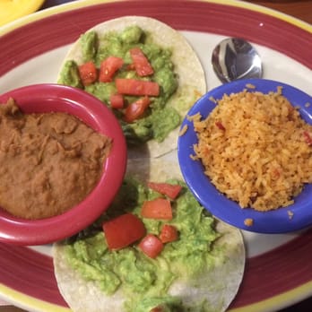 The Plaza Restaurant - Guacamole tostada special, with soft tortillas subbed in for the tostadas. - Mexican Near Me - Altus, Oklahoma The Plaza Restaurant - Guacamole tostada special, with soft tortillas subbed in for the tostadas. - Mexican Near Me - Altus, Oklahoma