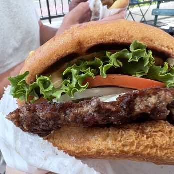 Shake Shack Carlsbad - Hamburger well-done on gluten-free bun - Burgers Near Me - Carlsbad, California Shake Shack Carlsbad - Hamburger well-done on gluten-free bun - Burgers Near Me - Carlsbad, California
